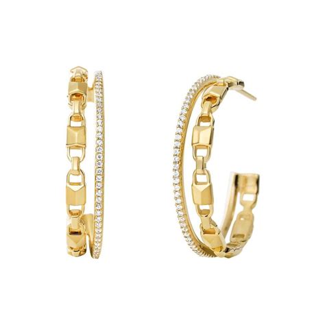 michael kors mercer link earrings|Michael Kors replacement earring backs.